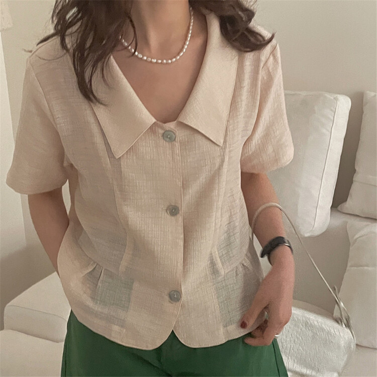 [the lab] Korean aging temperament sweet shirt 2144 \zxx
