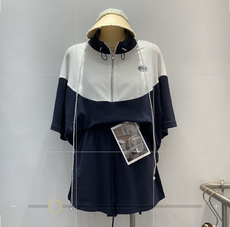 [Chenyi] simple and fashionable short sleeved T-shirt + loose and versatile casual pants set 1969# XYY