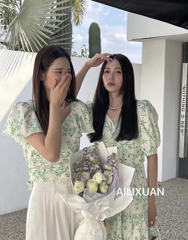 [alixuan] French short style temperament shirt 21187# zxx