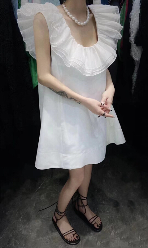 New in early summer! [lidada] ruffled sleeveless dress 2910# HBx