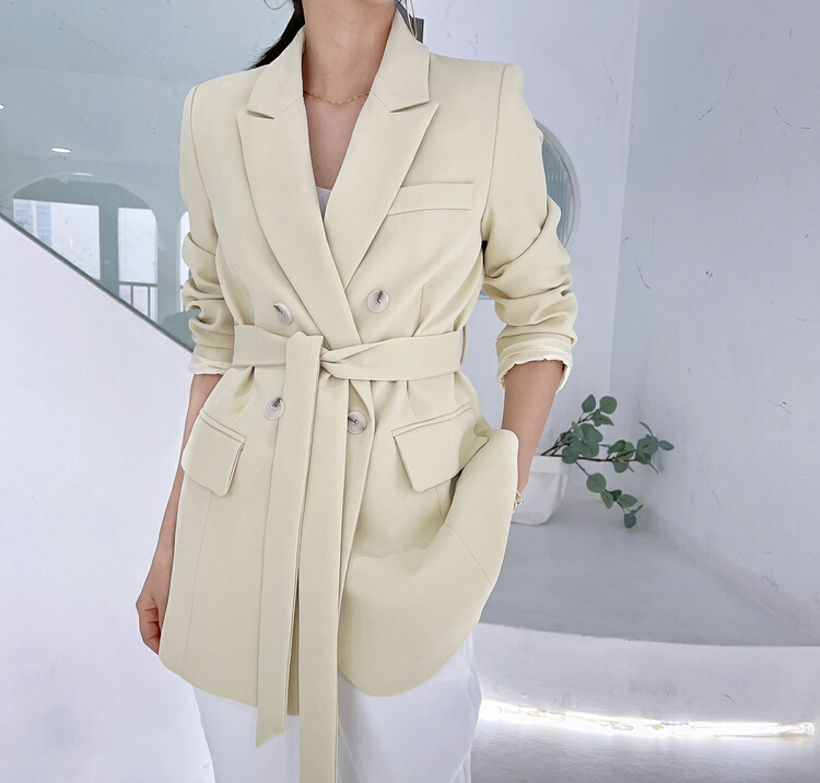 goods in stock! New year in early spring! [salmoka] fashionable slim suit (with belt) ys1-2002# jhy