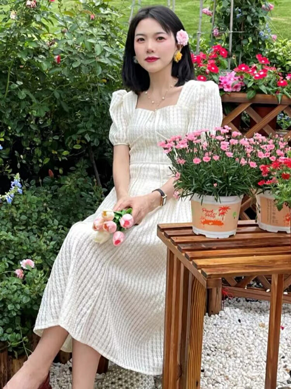 [Yingying new clothes] French design waist closing dress 7545# Cl