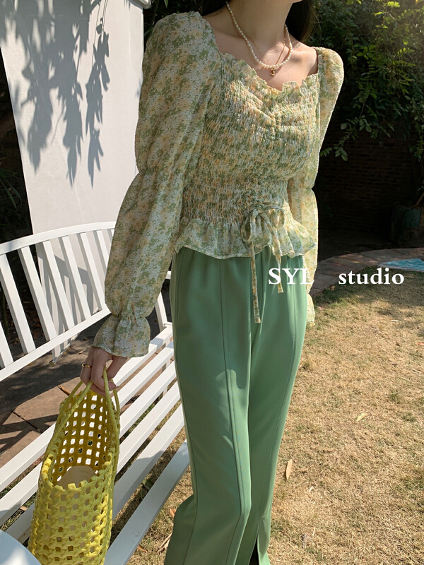 New year in early spring! [SYL] Korean version of a slim shirt 5036# L