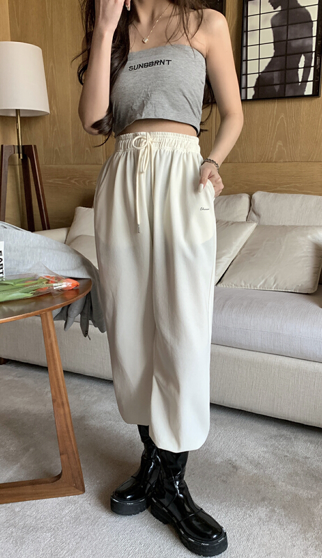 New in early summer! [11An] thin Beaded Leggings casual pants a6179# LSL