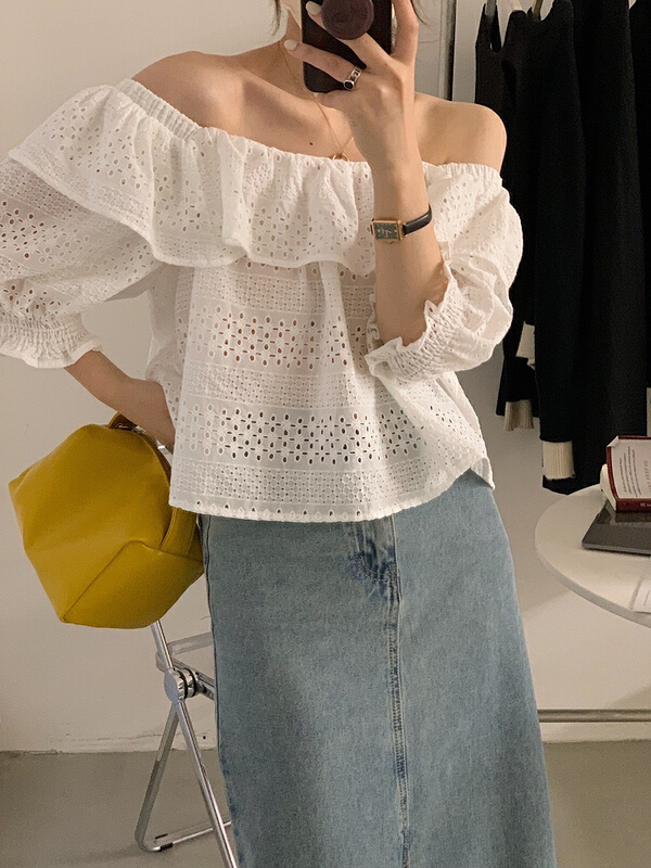 New in early summer! [timely rain] Hanfeng ins French style shirt 41259# WPL