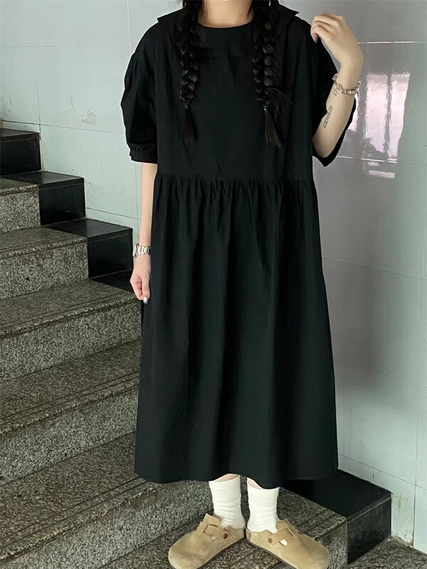 [bathing] pleated lady dress 1201# L
