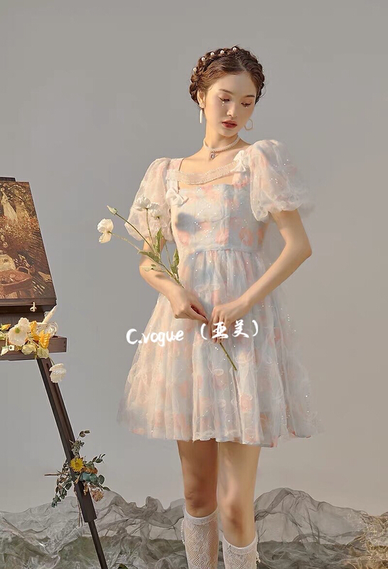 goods in stock! New in early summer! [c.vogue] sweet and gentle double-sided dress 29710# PCZ