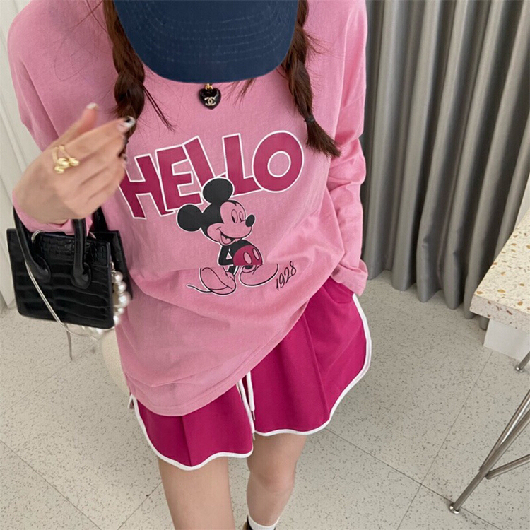 [JH] comfortable and simple T-shirt + versatile casual Shorts Set 41621# PCZ