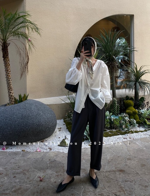 [moment with you] Korean loose and slim casual pants t009-j# LSW
