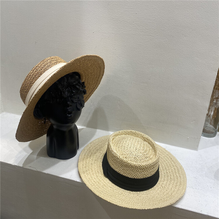 [misslan] three dimensional concave top straw hat beach sun hat f005# hyy