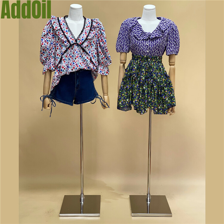 【ADDOIL】復古碎花蕾絲花邊泡泡袖小衫  8266#  ZXL