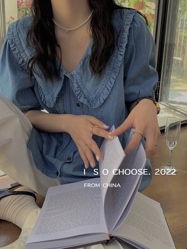 New in early summer! [ISO Korean series] Korean version of fashion versatile blouse 66053# hjy