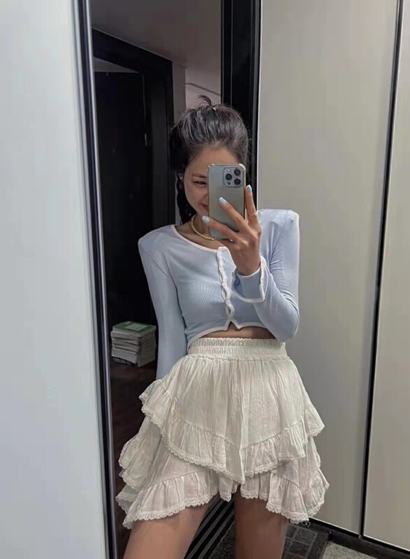 Summer new! [wut / N Cola] Korean pant skirt and skirt 6692# LSL