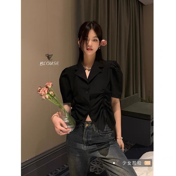 [Korean C family] Korean drawstring short shirt 9484# PCZ