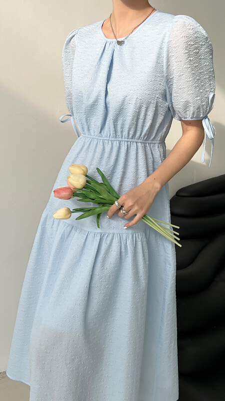 [context sense] backless bandage texture dress mnc946# CLS