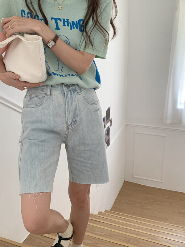 New in early summer! [meet me] Korean style fashion denim shorts 61185# ll