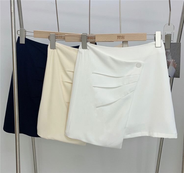goods in stock! New in early summer! [Fanke] high waist irregular A-line skirt (including lining) 62068# XJ