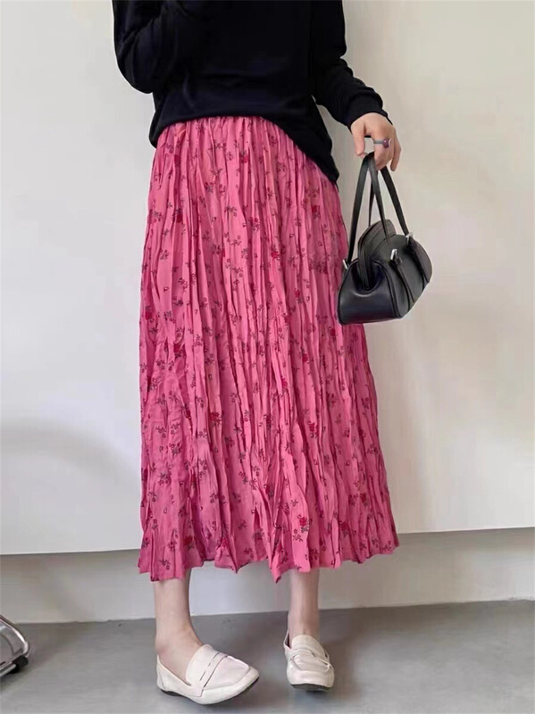 New in early summer! [6688] Korean floral fashion skirt 001# WPL