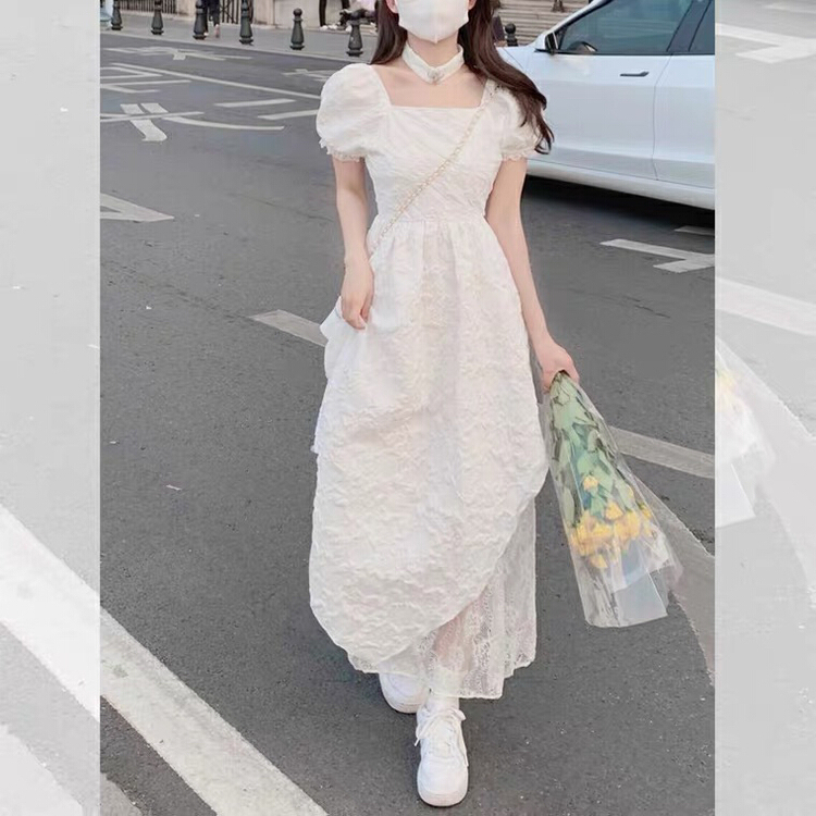 New in early summer! [L.L studio] advanced irregular waist dress (with detachable neck chain) 7583# PCZ