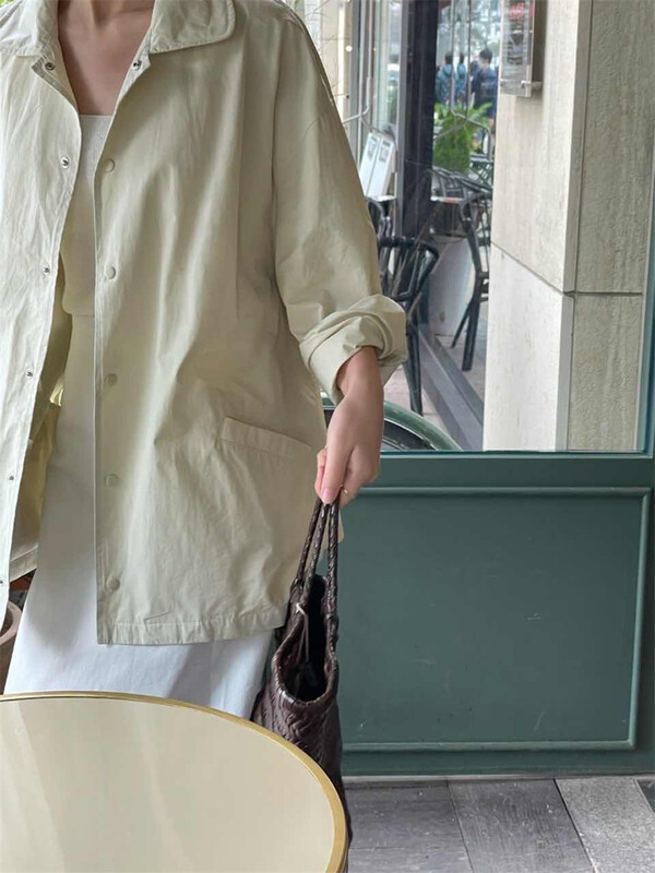 New in early summer! [acme group] Korean style simple and versatile comfortable button down shirt 0839# CLS
