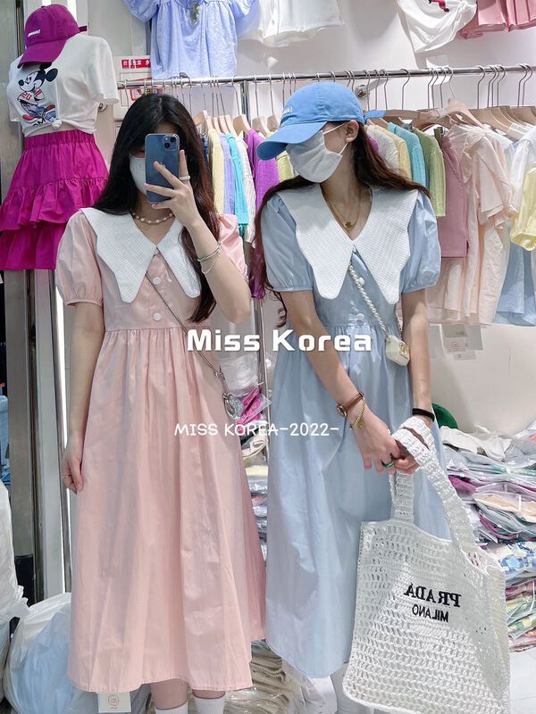 初夏上新！【MISS KOREA】甜美淑女溫柔連衣裙  6305#  HBX