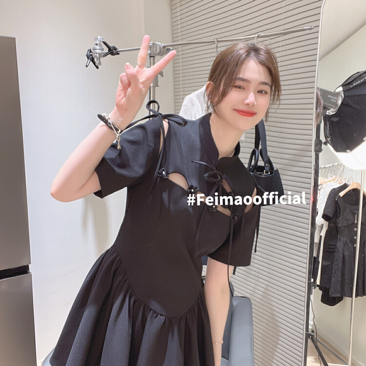 New in early summer! [Feimao Philippine cat] fashionable and versatile dress ym-7218# LSL