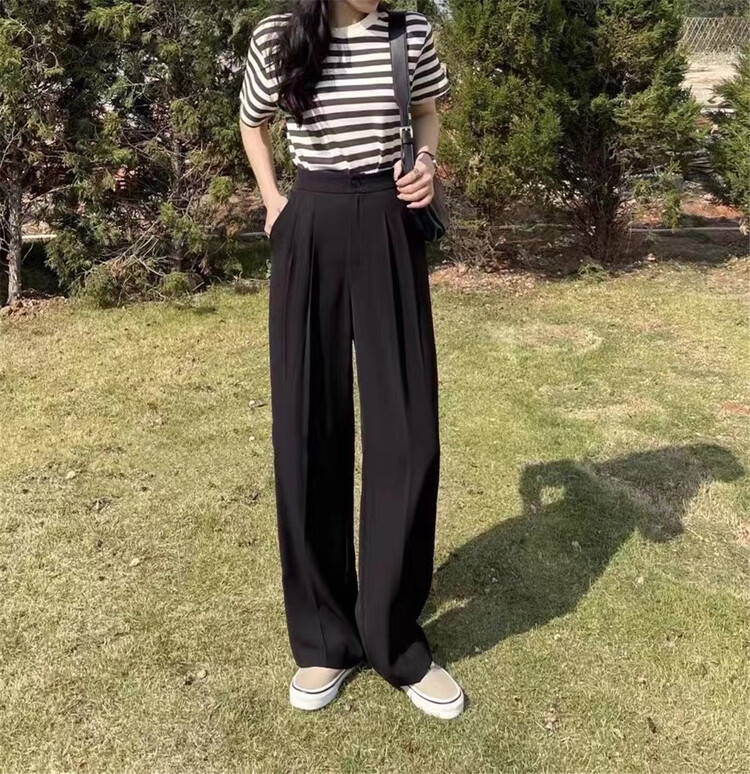 [grapefruit] simple high waist and wide leg trousers ys1-1982# hjy
