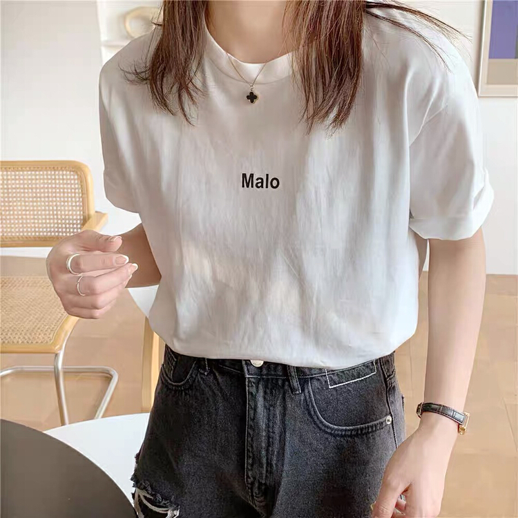 New in early summer! [HH] letter fashion printed short sleeve T-shirt 3342# L