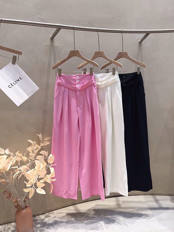 [o.shazidian] simple and versatile loose wide leg trousers 1378# CSX