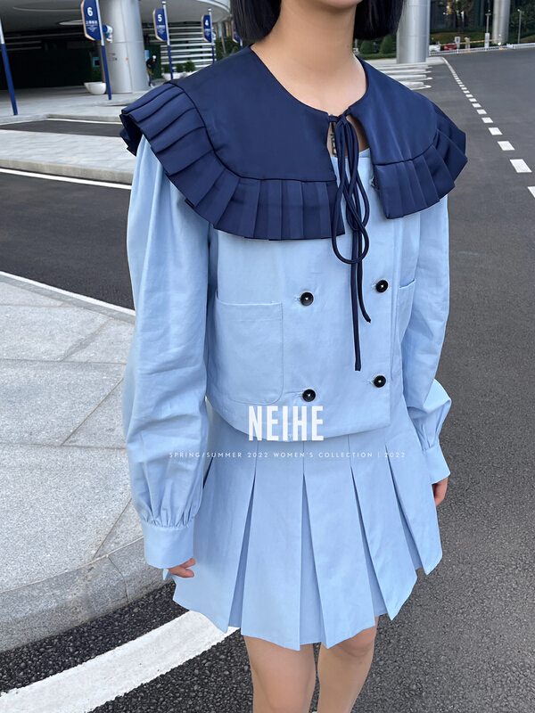 New year in early spring! [neihe] lace up baby collar short shirt 11328# zxx