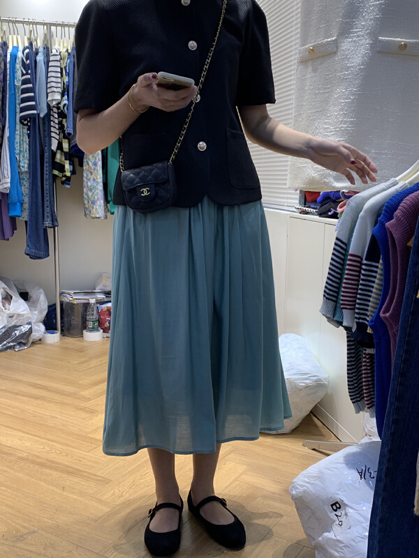 New year in early spring! [Simida / doroe] Korean pure chiffon skirt 10662# zxl
