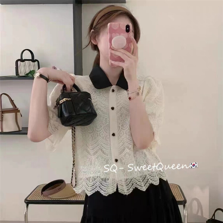 [sq] baby collar lace temperament aging shirt 3379# zxx