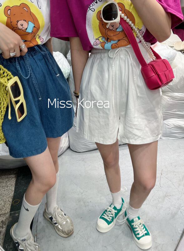 New in early summer! [Miss Korea] elastic waist loose slim casual shorts 6027# HBx