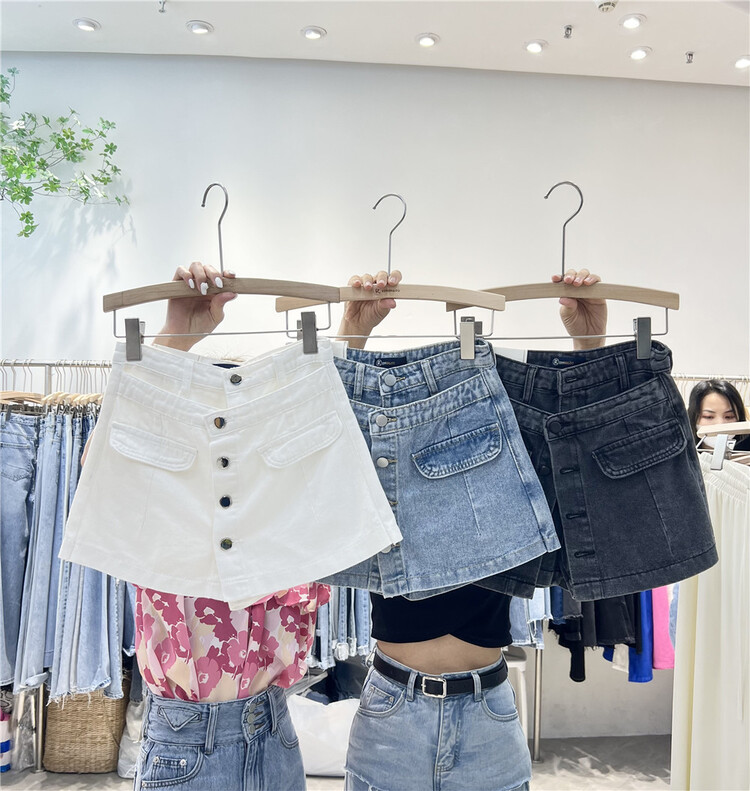 goods in stock! New in early summer! [iris iriisy] Korean style simple fashion slim denim shorts 6512# LSL