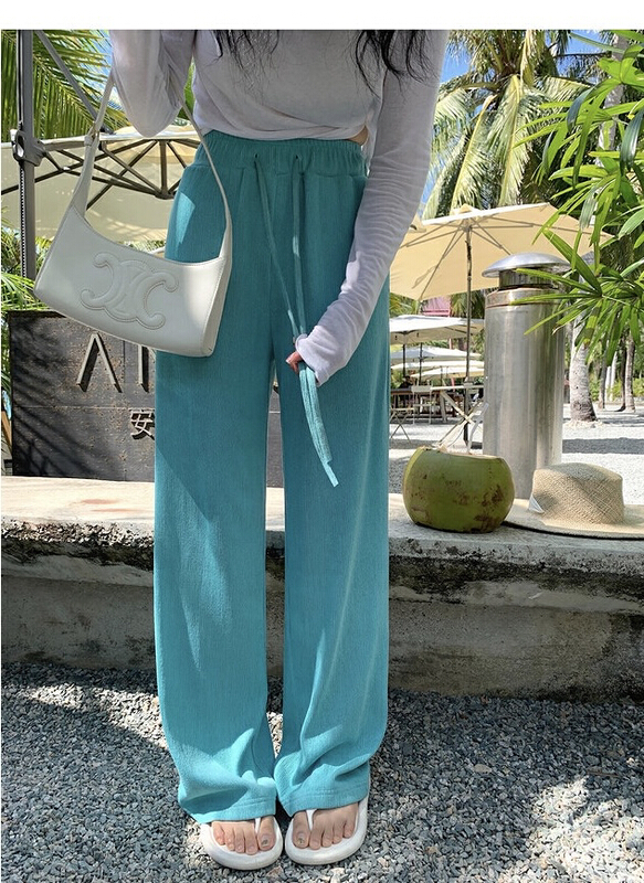 goods in stock! New in early summer! [Ellie] versatile loose straight casual pants 1020# LSL