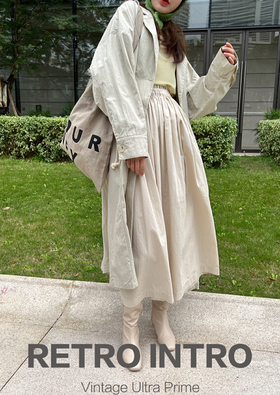 New year in early spring! [Rin] simple cotton high waist skirt r20956# cqw