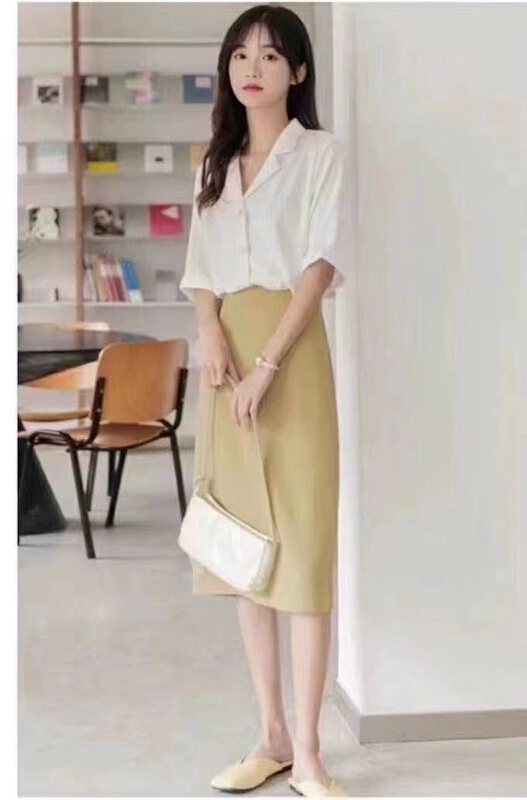 [Tongtong] simple and versatile suit skirt 09277# hjy