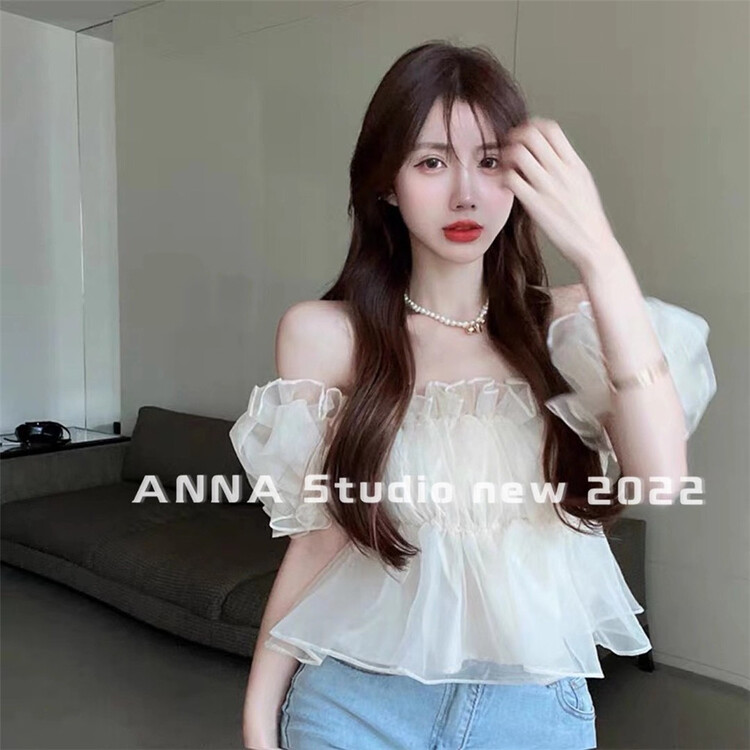 New in early summer! [Anna] one shoulder fairy short shirt 5529# JJ