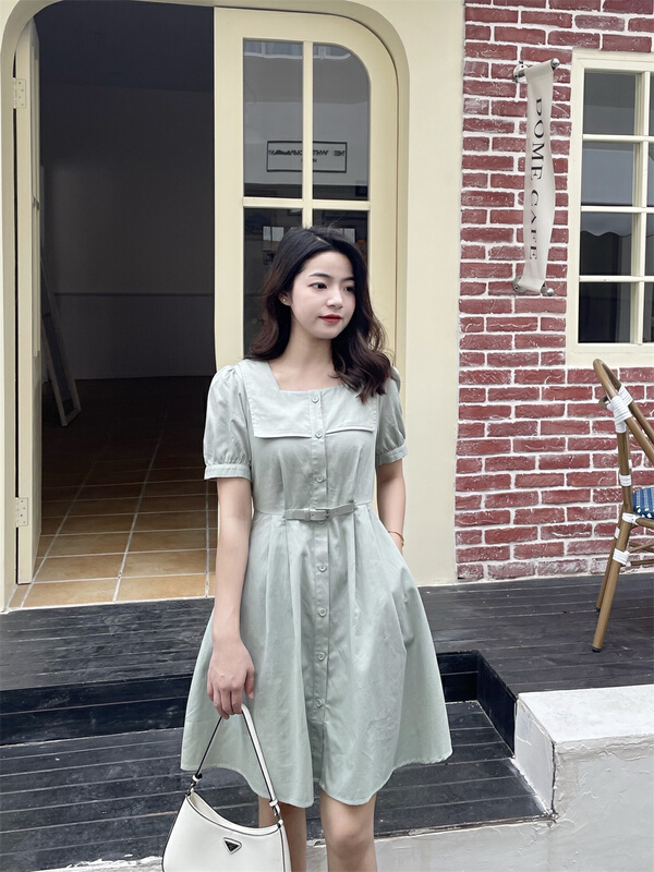 New in early summer! [woo woo shop] ladies fashion simple dress 32852# WPL
