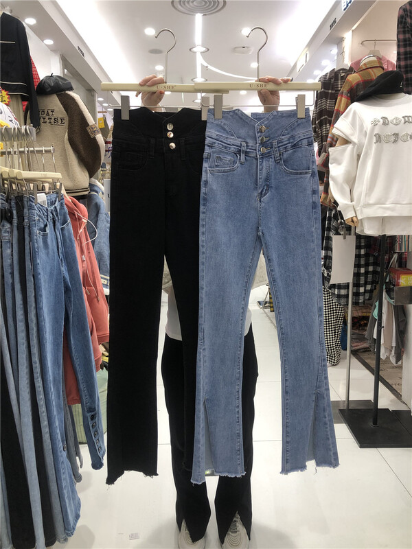 New year in early spring! [u.she] simple solid color versatile jeans 88506# cqw