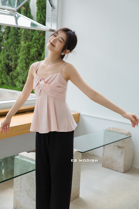 [es modish] personalized simple asymmetric design vest / suspender bl1676# XYJ