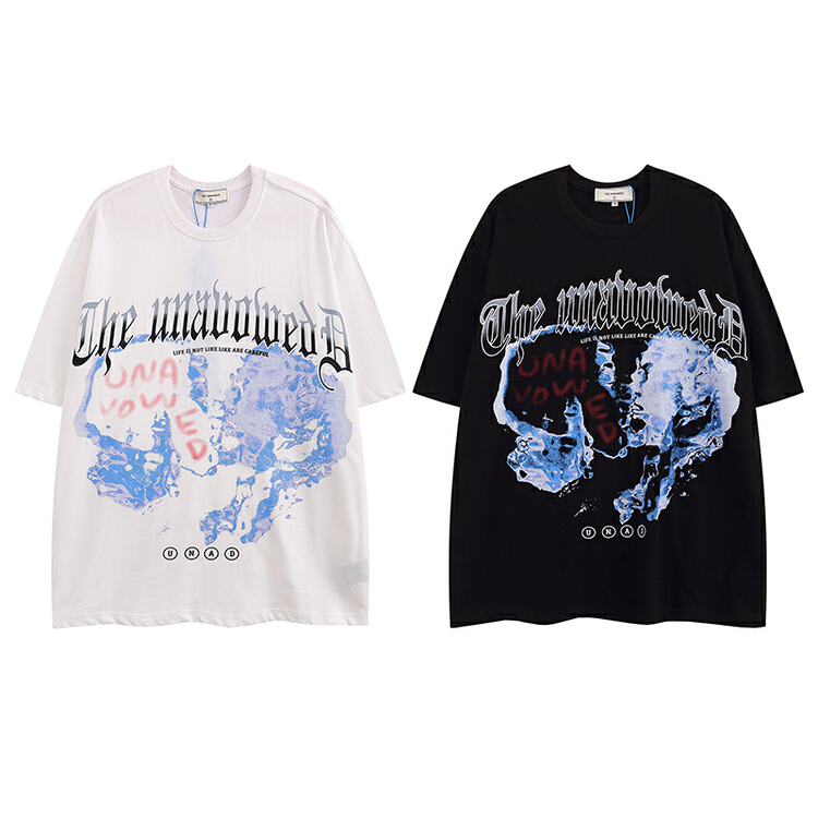 [the unvowed] men's and women's personalized pattern printed short sleeve T-shirt 2280# ZZL