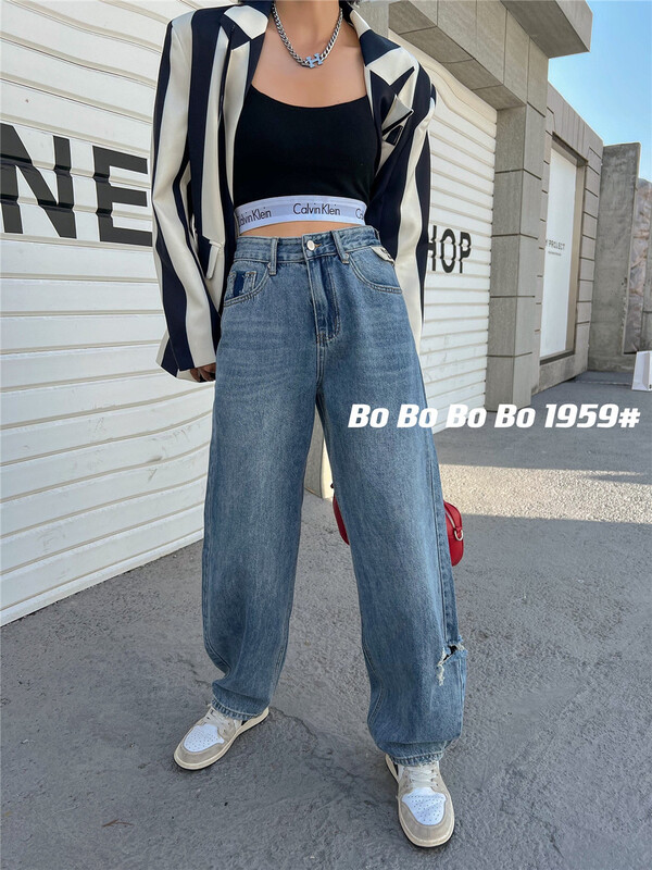 [Bobo] Korean personalized casual jeans 1959# cqw
