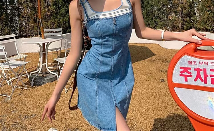 [sister] simple and comfortable striped vest / suspender inside (vest only) 4066# ozq