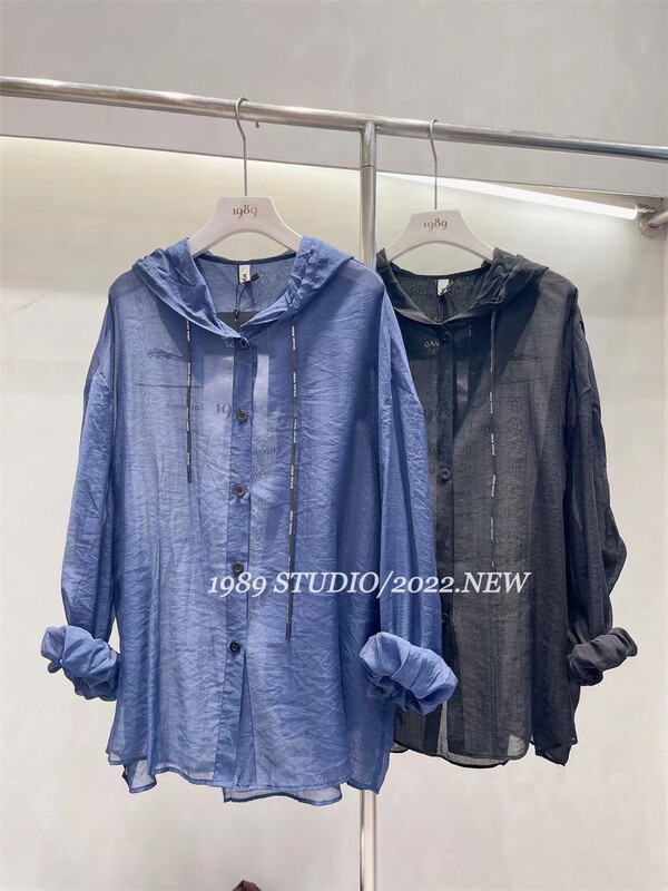 goods in stock! [1989] back letter comfortable loose shirt ys1-616# L