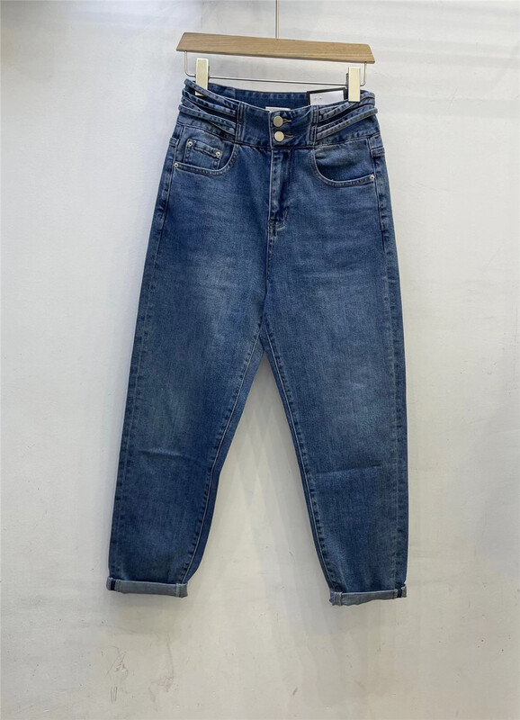 New in early summer! [u.u] niche design trouser leg cuffed jeans ys1-55042# CSX