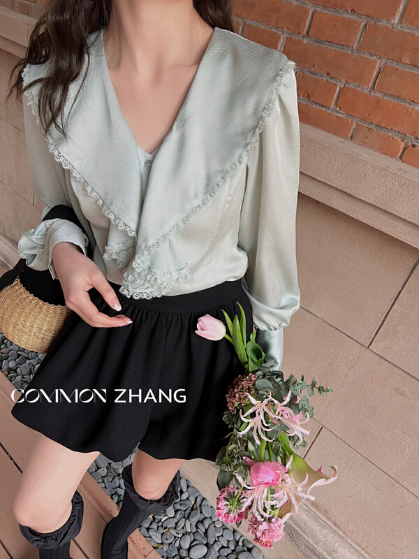 Original price 84.60! New year in early spring! [CZ Zhang] Korean high waist and thin skirt pants 62003-1# jhy
