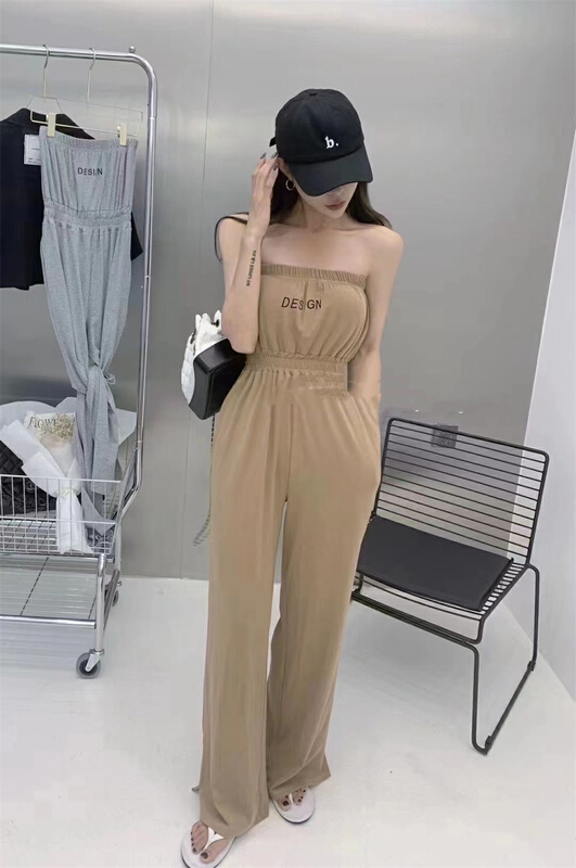 [Yan Zhen] letter bra comfortable Jumpsuit 61200# PCZ
