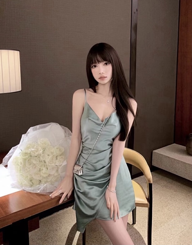 New in early summer! [Linna] sleeveless crimp Pullover dress ys2-12456# zxx