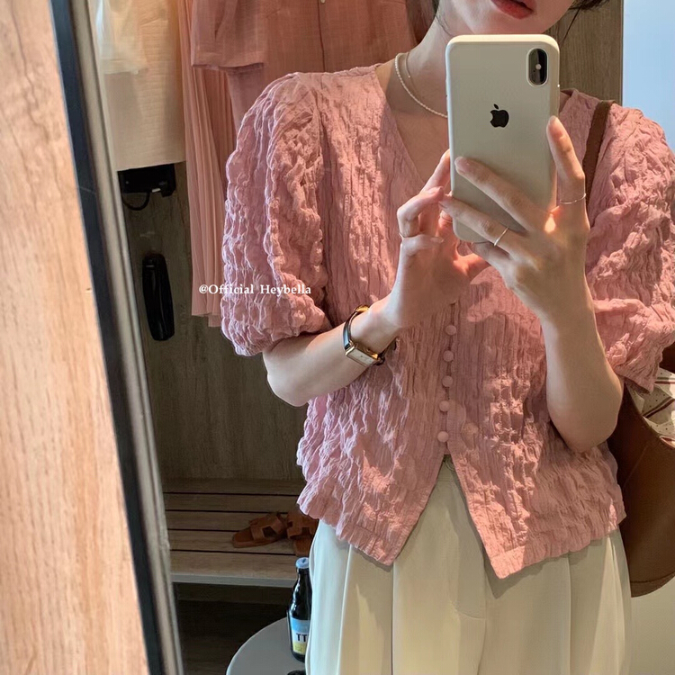 New in early summer! [hey Bella] Korean minority sweet shirt b1175# ll